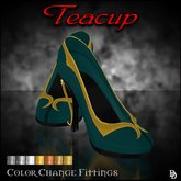 Dare Designs: Teacup pumps - teal