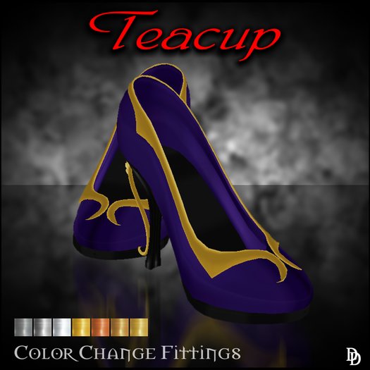 Dare Designs: Teacup pumps - violet