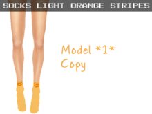 Socks *1* Light Orange Stripes