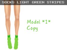 Socks *1* Light Green Stripes