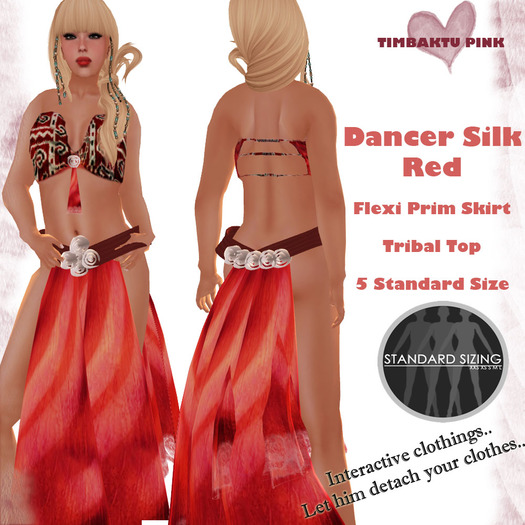 Timbaktu Pink Purchase Box- Dancer Silk (RED)