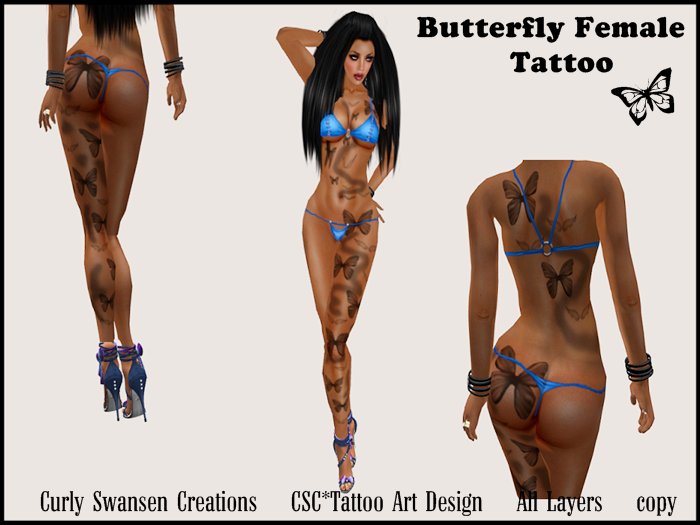 [D4u]Butterfly Tattoo Female