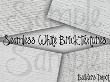 FULL PERM 5 Seamless White Brick Textures