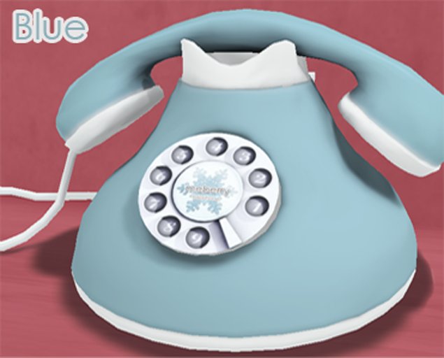 {meberry} Telephone Snowflake ~ Blue