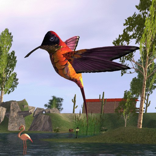 Animania Crimson Topaz Hummingbird