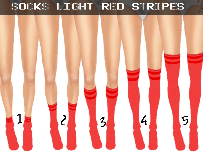 Pack Socks *Light Red Stripes