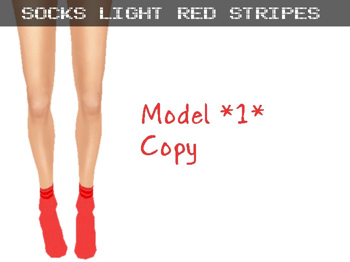 Socks *1* Light Red Stripes