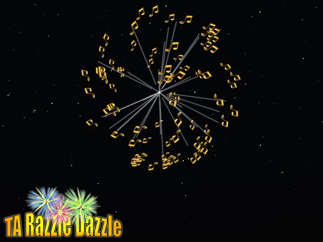 TA Razzle Dazzle Gold Note Firework Burst Pkg 2012