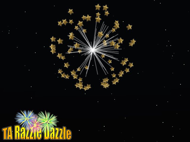 TA Razzle Dazzle Gold Star Firework Burst Pkg 2012