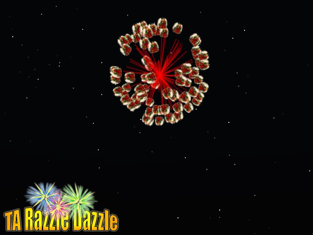 TA Razzle Dazzle Red Angel Firework Burst Pkg 2012