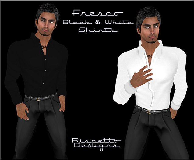 Rispetto Designs - Fresco Shirt - Black & White