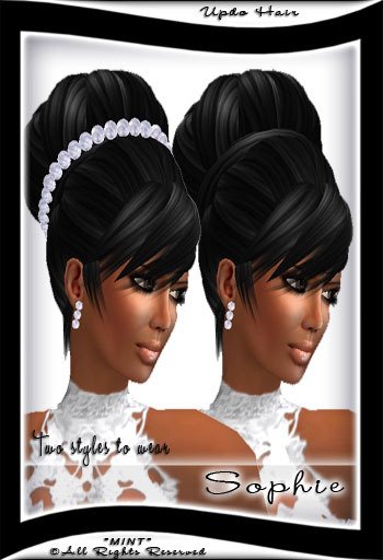 *MINT* Sophie Wedding Hair Black