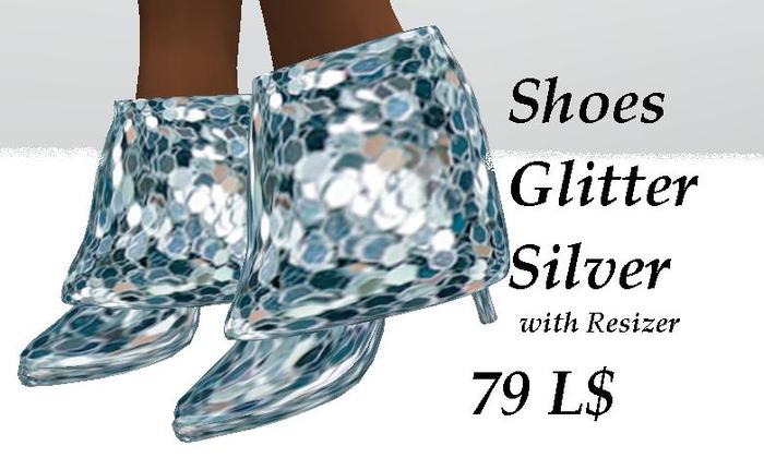 Shoes Glitter 5 Silver