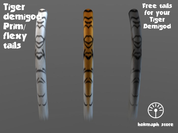Tiger Demigod tails - 3 colors