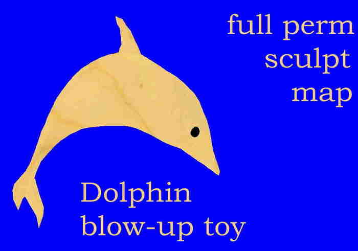 *RH* Dolphin Blow up toyProtected (sculpt)
