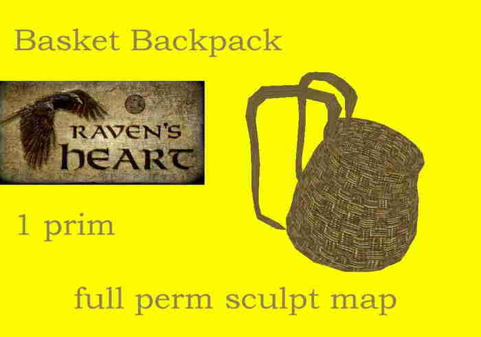 *RH* Basket backpack a max_Protected (sculpt)