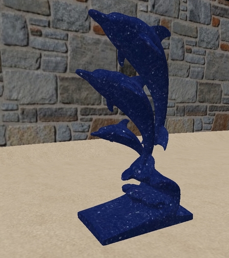 Great Sculpted Dolphin - 7 Prims - 16 Textures incluided