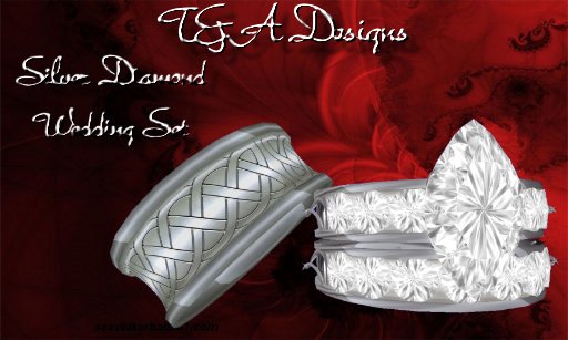 Silver Diamond Wedding set Vendor
