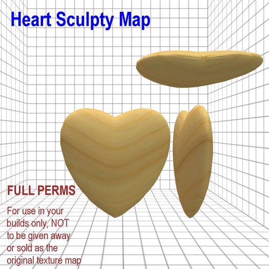 Heart Sculpty Map Full Perms