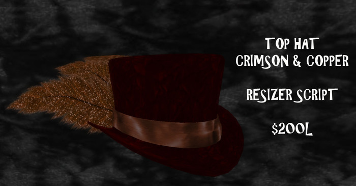 IMMORTALS TOP HAT CRIMSON & COPPER