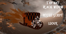 IMMORTALS TOP HAT BLACK WIDOW