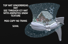 TOP HAT GINGERBREAD SNOWGLOBE