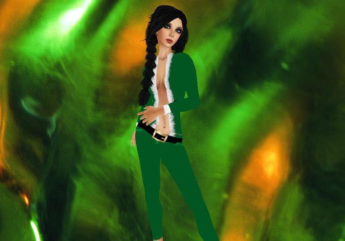 Santa Baby Green Outfit-Boxed