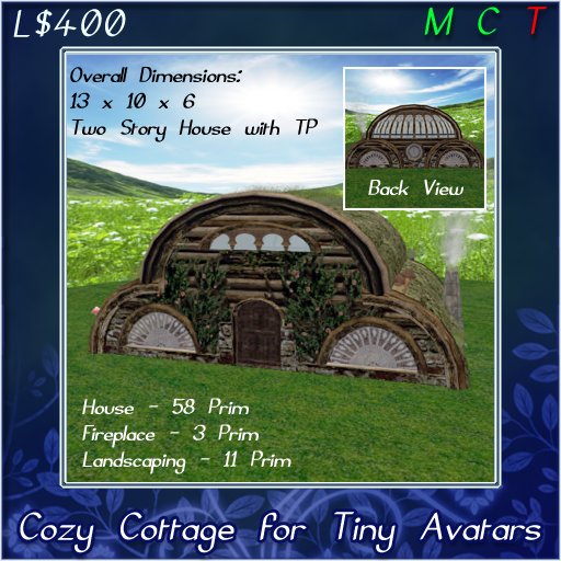 -=E=- Cozy Cottage for Tiny Avatars