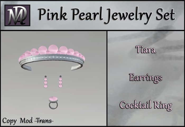 Pink Pearl Jewelry Set