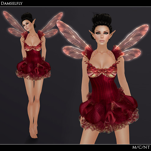 *EC* Damselfly Fairy Fantasy - Flame