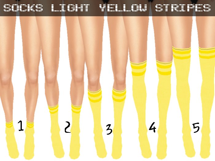 Pack Socks *Light Yellow Stripes