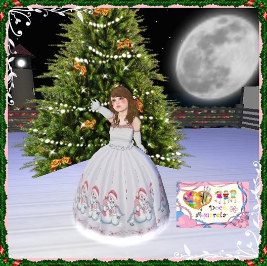 {**}DOCE AQUARELA{**} Dress Reveillon, Christmas COMPLETE OUTFIT! PROMO!!!
