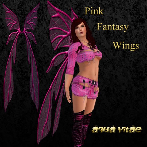 Pink Fantasy Wings by Aqua Vitae