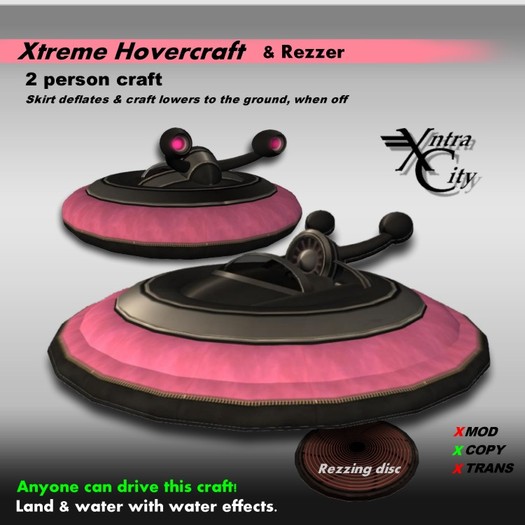Xtreme Hovercraft & rezzer V.1.5 - Black & Pink
