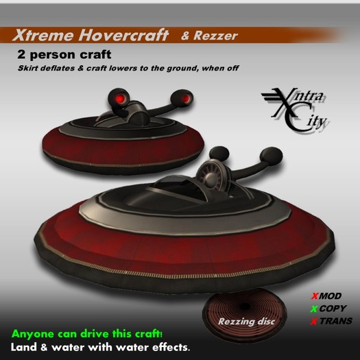 Xtreme aéroglisseur & Rezzer V.1.5 - Noir & Rouge