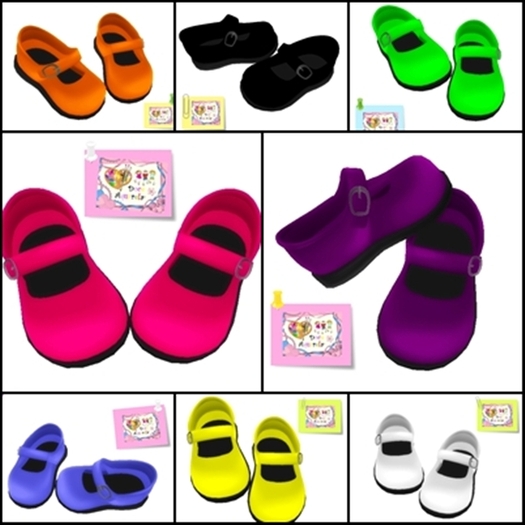 {**}DOCE AQUARELA{**} Shoes Pack 8 Colours + Red Gift !!!