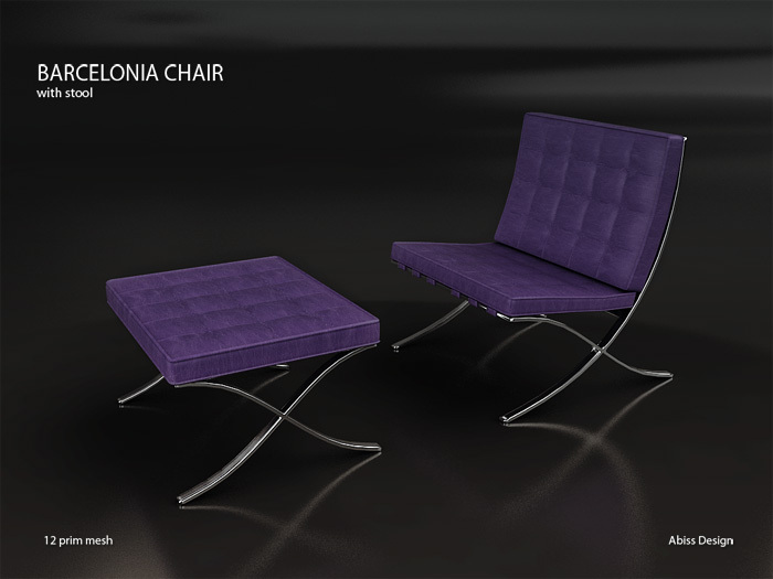 Barcelonia Chair Lilac transfer