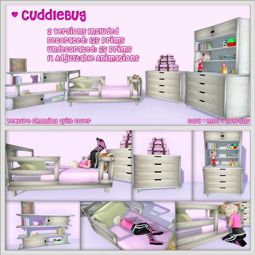 Cuddlebug Girls bedroom set