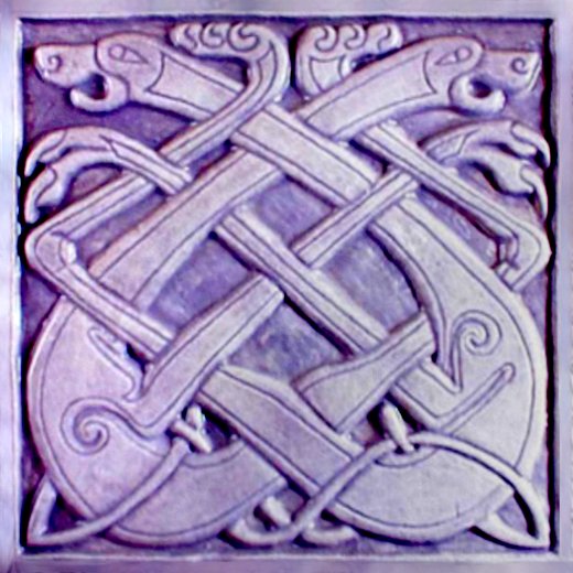 CT03 celtic dogs  tile