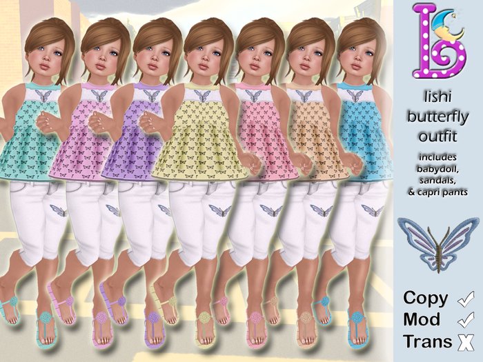 *Lullabies* Lishi Butterfly Outfit [Purple]