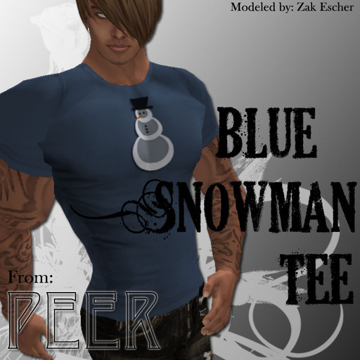 PEER- Blue Snowman Tee