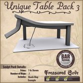 -TC- Unique Table Pack 3 Clearance Priced
