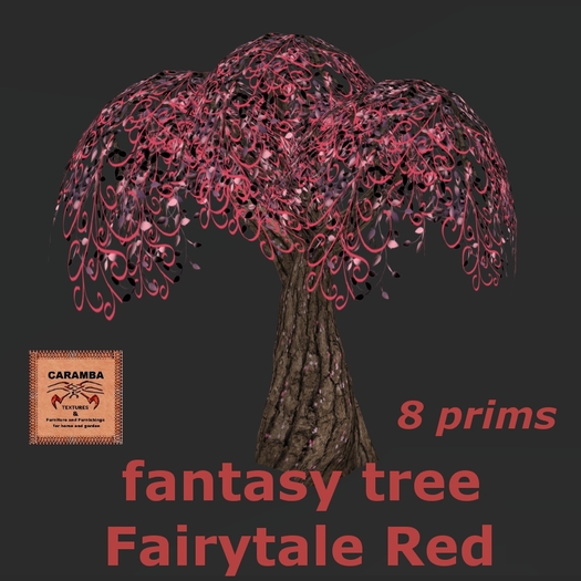 Fantasy tree Fairytale Red