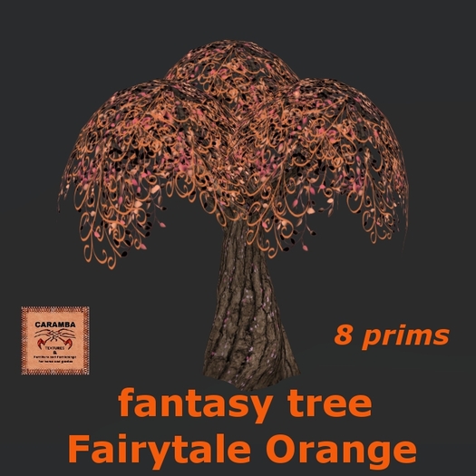 Fantasy tree Fairytale Orange