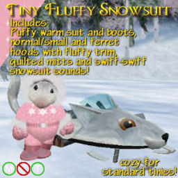 Tiny Fluffy Snowsuit Pink