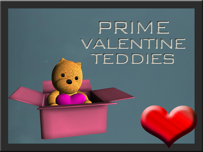 PRIME Teddy in a box (pink)