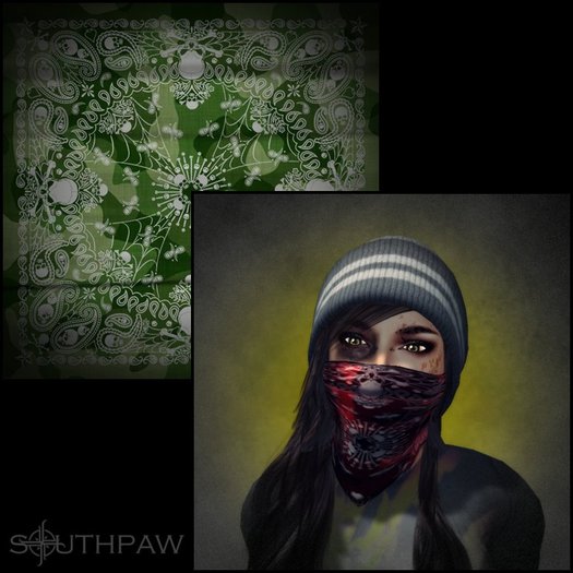 <SP> The Rebel Bandana - Green
