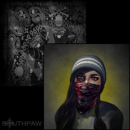 <SP> The Rebel Bandana - Grey