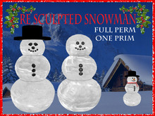 RE Sculpted Snowman Pack - Full Perm/One Prim - Maps & Textures/Carrot Nose