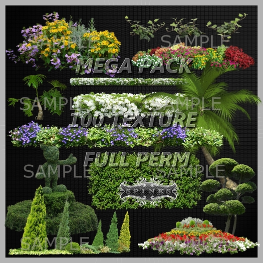 WEEKEND PROMO****SpInKs MEGA pack 100 **Alpha texture**Palms,Trees,Grass...